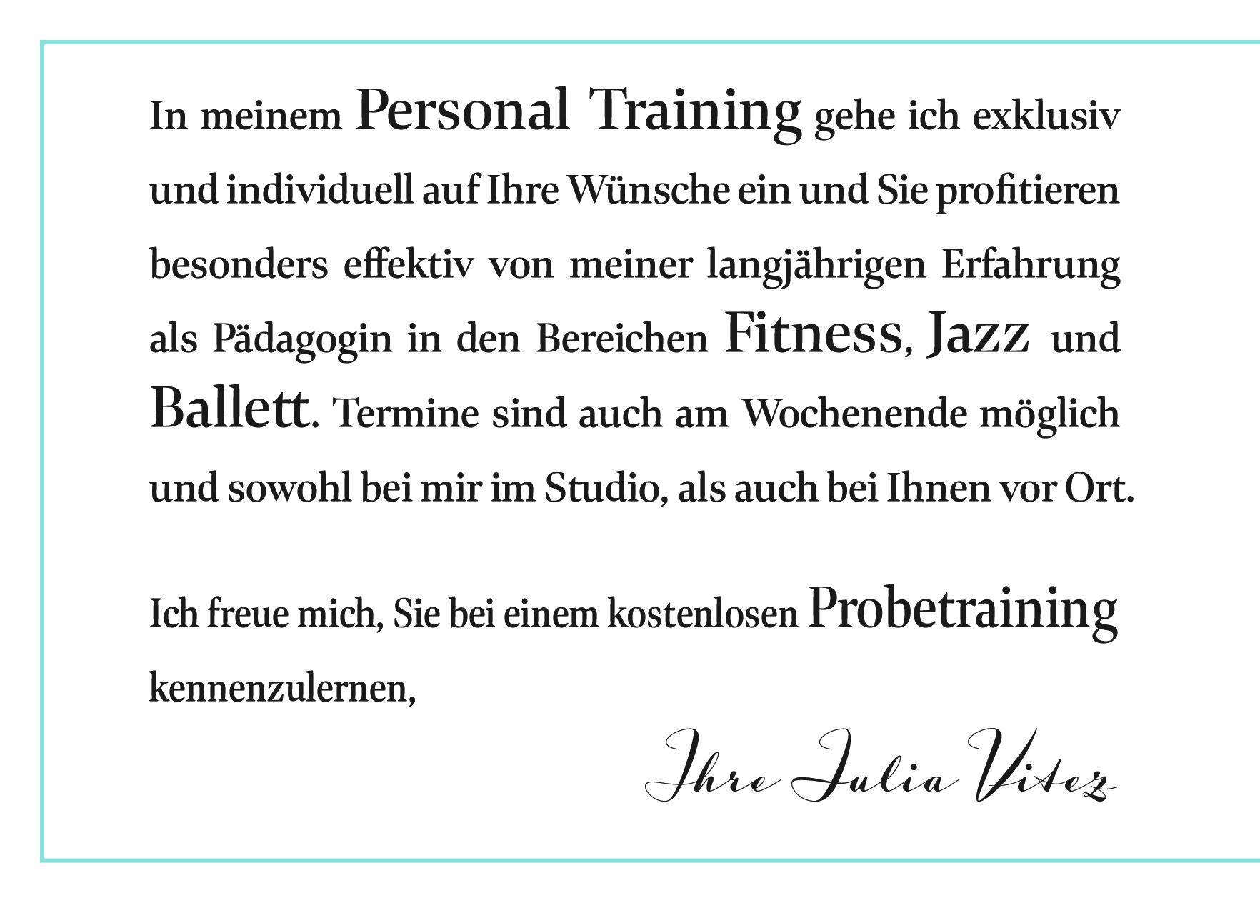 Personal Training, Fürth, Nürnberg, Erlangen, Ballett, Fitness, Jazzdance, Coach